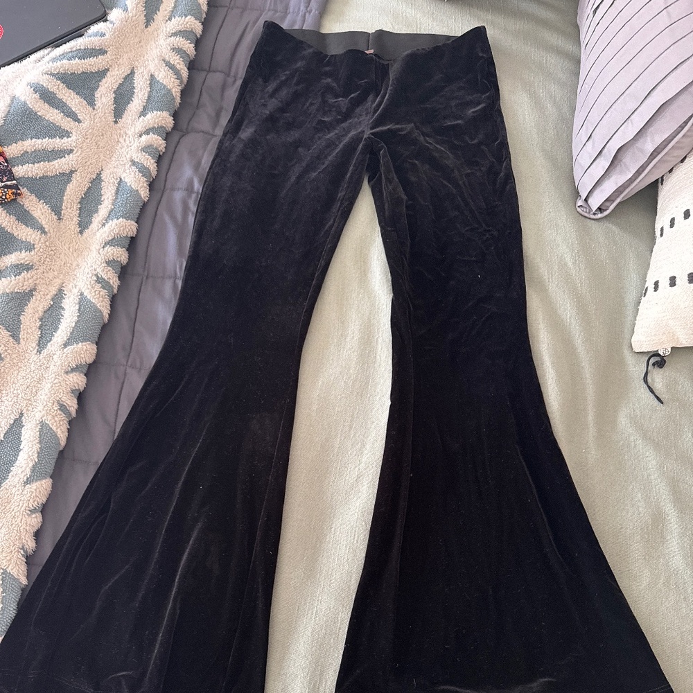 Free People Velvet bell bottoms